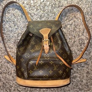 Louis Vuitton Monogram Montsouris MM Backpack BEAUTIFUL :) discontinued style